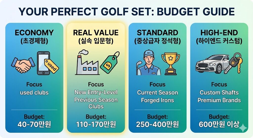 골프 장비 예산대별 구성